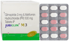 Jubiglim M 3 Tablet 15 Jubiglim M 3 Tablet 15