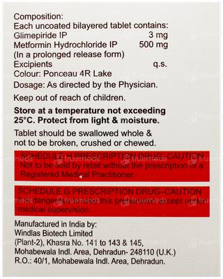 Jubiglim M 3 Tablet 15