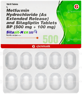 Sitazit M Er 500 Tablet 10