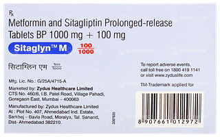 Sitaglyn M 100/1000 Tablet 10
