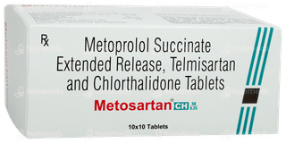 Metosartan Ch 50/6.25 Tablet 10