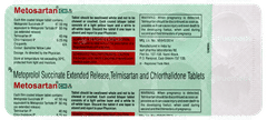 Metosartan Ch 50/6.25 Tablet 10 Metosartan Ch 50/6.25 Tablet 10
