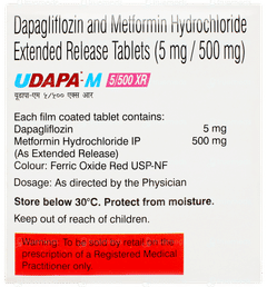 Udapa M 5/500 Xr Tablet 10 Udapa M 5/500 Xr Tablet 10