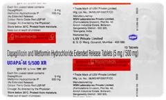 Udapa M 5/500 Xr Tablet 10 Udapa M 5/500 Xr Tablet 10