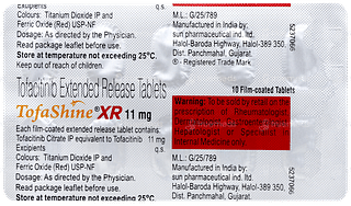 Tofashine Xr 11mg Tablet 10