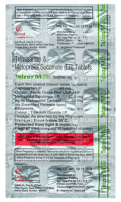Telzox M 50 Tablet 15