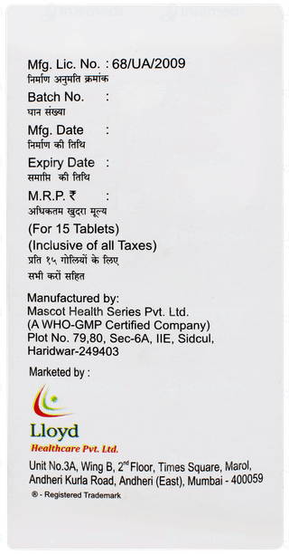 Telzox M 50 Tablet 15