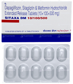 Sitaxa Dm 10/100/500 Tablet 10