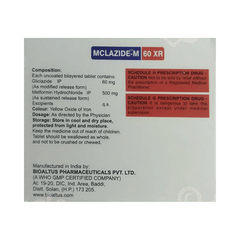 Mclazide M 60 Xr Tablet 15