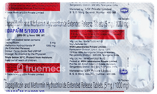 Udapa M 5/1000mg Xr Tablet Er 10