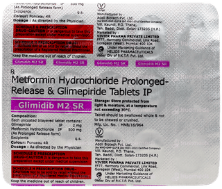 Glimidib M2 Sr Tablet 15