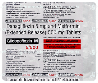 Glidapaflozin M 5/500 Tablet 15
