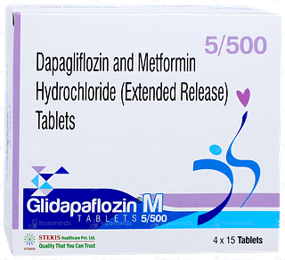 Glidapaflozin M 5/500 Tablet 15