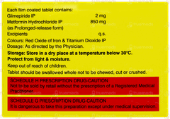 Glycomet Gp 2/850 Tablet Pr 10