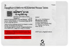 Dapefy M Xr 10mg/500mg Tablet 7 Dapefy M Xr 10mg/500mg Tablet 7