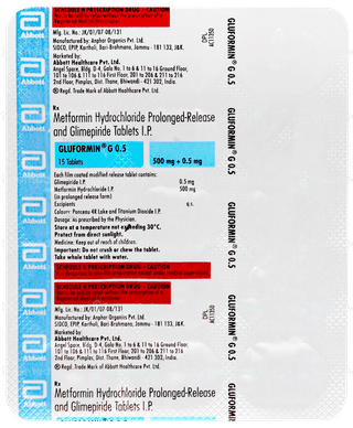 Gluformin G 0.5 Tablet 15