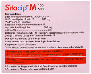 Sitacip M 100/500 Tablet 10