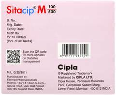 Sitacip M 100/500 Tablet 10