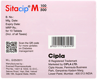 Sitacip M 100/500 Tablet 10