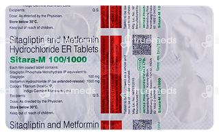 Sitara M 100/1000 MG Tablet Er 10