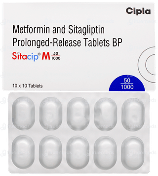 Sitacip M 50/1000 Tablet 10