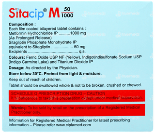 Sitacip M 50/1000 Tablet 10