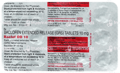 Baclof Od 10 Tablet 15