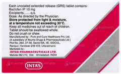 Baclof Od 10 Tablet 15