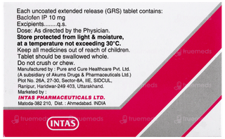 Baclof Od 10 Tablet 15
