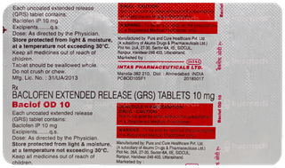 Baclof Od 10 Tablet 15