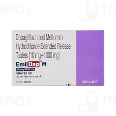 Emildap M 10/1000 MG Tablet Er 10