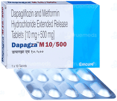 Dapagza M 10/500 Tablet 10 Dapagza M 10/500 Tablet 10