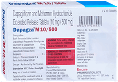 Dapagza M 10/500 Tablet 10 Dapagza M 10/500 Tablet 10