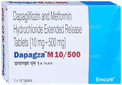 Dapagza M 10/500 Tablet 10 Dapagza M 10/500 Tablet 10