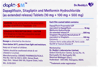 Daplo Sm 10+100+500mg Tablet 10