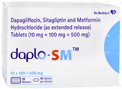 Daplo Sm 10+100+500mg Tablet 10 Daplo Sm 10+100+500mg Tablet 10