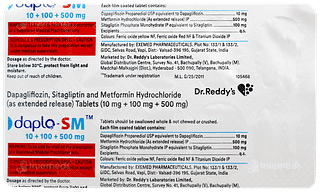 Daplo Sm 10+100+500mg Tablet 10