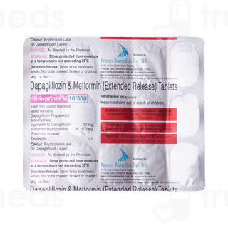 Glifoprime M 10/500 MG Tablet Er 15