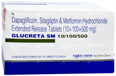 Glucreta Sm 10/100/500 Tablet 10 Glucreta Sm 10/100/500 Tablet 10