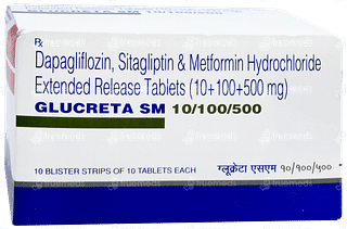 Glucreta Sm 10/100/500 Tablet 10