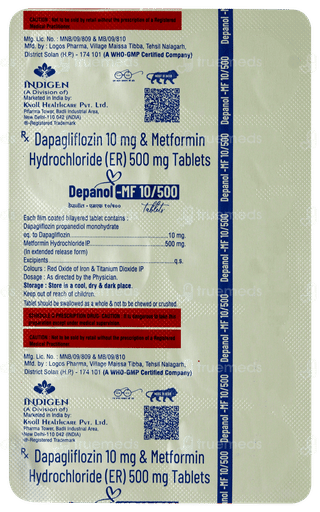 Depanol Mf 10/500 Tablet 10