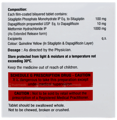 Sitadapa M 100/10/1000 Tablet 10 Sitadapa M 100/10/1000 Tablet 10