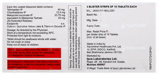 Ctd Mt 12.5/25/40 Tablet 10
