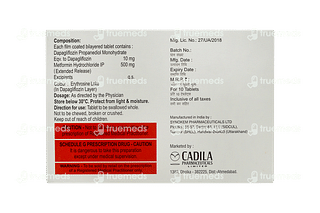 Dapakart M 10/500 MG Tablet Er 10