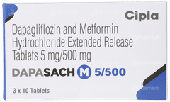 Dapasach M 5/500 Tablet 10
