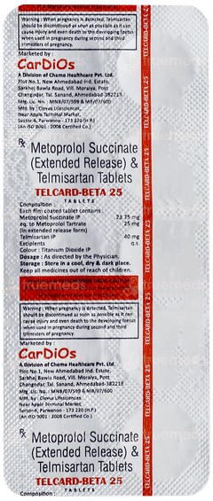 Telcard Beta 25 Tablet 10