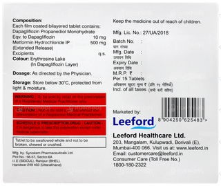 Dapzigard 10 M Tablet 15