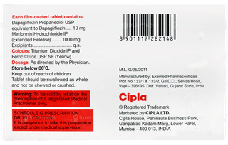 Dapasach M 10/1000 Tablet 10