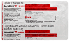 Dapasach M 10/1000 Tablet 10