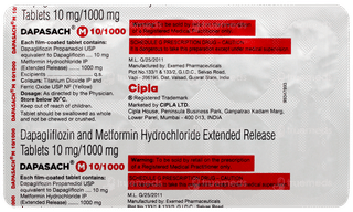 Dapasach M 10/1000 Tablet 10
